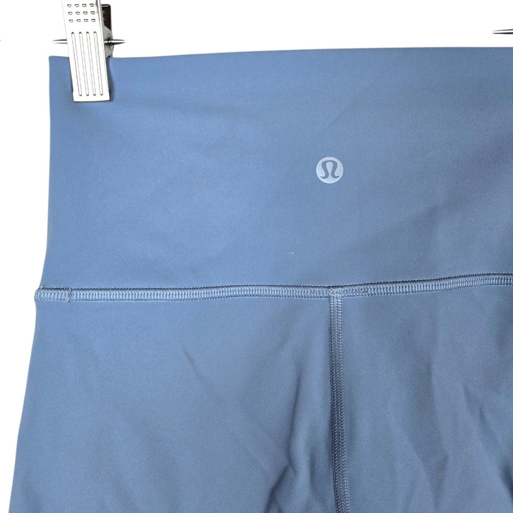 Lululemon High Rise Tight Leggings Womens 2 Blue Gray Yoga Gym Running